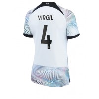Liverpool Virgil van Dijk #4 Udebanetrøje Dame 2022-23 Kortærmet